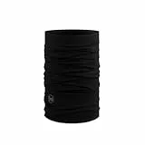 Buff®| Schlauchschal Merino Lightweight Männlich Weiblich Erwachsene Multifunktionaler Schal aus 100% Merinowolle, Wandern, Outdoor, Nachhaltig, Leicht, Schlanke Passform, Einheitsgröße, Noir