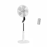 Rowenta Standventilator Turbo Silence Extreme, 14 Geschwindigkeitsstufen, 32 dB Silent Night Modus, Fernbedienung, Oszillation, höhenverstellbar, Luftzirkulation bis 8,2 m, weiß, VU5690F0