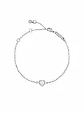 Ted Baker Hansa Kristall-Herz-Armband (Silberton/Kristall)