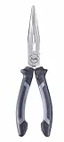 kwb Flachrund-Zange/Flach-Zange 200 mm 382310, nach DIN ISO 5745, gerade Form, Schneidkanten gehärtet, CV-Stahl