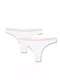 Emporio Armani Damen Essential Studs Logo 2-Pack Brasilian Unterwäsche, Bianco,