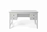 Jahnke Schreibtisch Classic D 130 Weiss