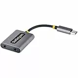 StarTech.com Kopfhörer-Splitter Audio Adapter Male USB-C - Female 3,5-mm-Audio-Buchse, 4.5Zoll