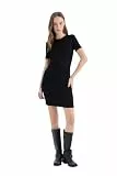DeFacto Kleider Sommer - Bodycon Kleid Damen, Stilvoll und Elegant - Sommerkleider Feminines und bequemes Kleid Black XL
