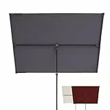 Doppler Active Balkonblende Black Edition 170x130cm in Anthrazit I Sonnenschutz für Balkon & Terrasse I Flexibler Sichtschutz I Sonnenschirm rechteckig & drehbar I Gartenschirm für Dachterassen