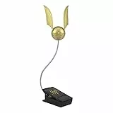 Goldener Schnatz Leselampe mit Lumi-Clip - Offiziell lizenziertes Harry Potter Merchandise, Clip-Lampe für nächtliches Lesen, batteriebetrieben, Gold