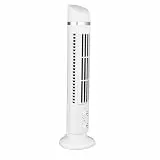 Annadue Tragbarer Turmventilator, 34 DB Leiser Oszillierender Turmventilator ohne Flügel mit Licht, 90-Grad-Oszillation, Mini-Desktop-Ventilator für den Innenbereich, Zuhause,
