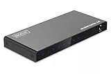 DIGITUS DS-55337 HDMI Splitter 1x4 – Eingang: 1-Port Ausgang: 4-Port – UHD 4K 60 Hz HDTV: 3840 x 2160p – HDCP 2.2 – HDR, Deep Color, EDID-Umschalter, DTS, Dolby Digital, LPCM