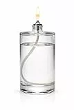 Öllampe aus Glas 100 ml – Nachfüllbare, rußfreie Petroleumlampe – Tischbeleuchtung für Restaurant, Bar & Gastronomie – Elegante Öllampe für Wohnzimmer, Garten & Terrasse – Dekoration