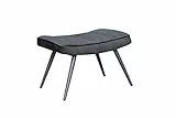 byLIVING Sessel Uta/Cord-Stoff grau/Gestell schwarz pulverbeschichtet/Relaxsessel/Armlehnen-Sessel/B 72, H 97, T 80 cm