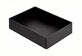 Amazon Basics Rechteckig Kunststoff-Organizer, Zubehörablage, 23.8 x 17 x 5 cm, Schwarz