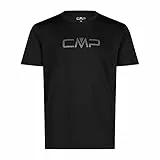 CMP Herren T-Shirt T-Shirt, Nero, 56, 39T7117P
