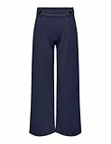 JdY Damen Jdygeggo New Long Pant Jrs Noos Hose, Black Iris/Detail:black Buttons, L / 32L EU