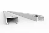 SCOS Smartcosat 10 m Kabelkanal (25 x 16 x 2000 mm (5 Stück a 2 m) B x H x L, Weiß/Weiss/Reinweiß) schraubbar PVC Kunststoff, Aufputz Wand Montage allzweck Kabelleiste, Kabelschacht