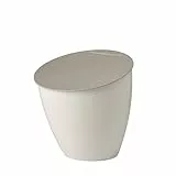 Mepal - Küchenabfalleimer Calypso - Kleiner Mülleimer mit Deckel - Komposteimer Küche - Ideal für die Küchenorganisation - Küchenhelfer & Spülmaschinenfest - 2200 ml - Nordic white