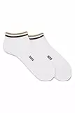 BOSS Herren 2P AS Uni stripe CC Zweierpack Sneakers-Socken mit Signature-Streifen an den Bündchen Weiß 43-46