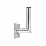 Premium X 15cm Wandhalter ALU SAT Wandhalterung für Satellitenschüssel Aluminium Satelliten-Antenne Halterung Wand-Halter