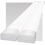 Modlicht LED Feuchtraumleuchte 120cm 5000K Kalteweiß 36W 3960LM, Deckenleuchte Röhre in Reihenschaltung, IP65 Wasserdicht Feuchtraumlampe für Werkstatt Keller Bad Büros Lager Garage-2PCS