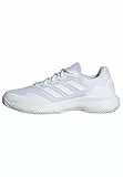 adidas Damen Gamecourt 2.0 Tennis Shoes, Silver Metallic/Cloud White, 41 1/3 EU