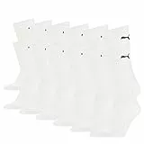 PUMA Unisex Crew Tennissocken Sportsocken Socken für Damen Herren 6 Paar, Farbe:300 - white, Socken & Strümpfe:47-49