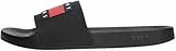 Tommy Jeans Herren Badeschuhe Pool Slide Essential Badelatschen, Schwarz (Black), 42