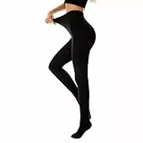 Durio Thermo Strumpfhose Damen Winter Extra Warm Strumpfhosen Damen Gefütterte Strumpfhose Thermo Leggins für Damen Schwarz Einheitsgröße