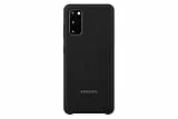 Samsung Silicone Smartphone Cover EF-PG980 für Galaxy S20 | S20 5G Handy-Hülle, Silikon, Schutz Case, stoßfest, dünn und griffig, schwarz - 6.2 Zoll