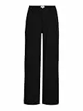 Object Damen Objlisa Wide Pant Noos Hose, Schwarz, 44 EU