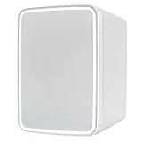 Flamingueo Mini Kühlschrank 10L - Kühlschrank Klein Led und Spiegel, 12V/220V, Mini Fridge, Kosmetik Kühlschrank, Skincare Fridge, Kleine Kühlschränke