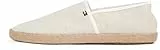 Tommy Hilfiger Herren Espadrilles Chambray mit Logo, Weiß (Ecru), 44
