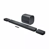 JBL Bar 1300 MK2, 11.1.4-Kanal Bluetooth Soundbar für TV mit Abnehmbaren Lautsprechern, 8' Subwoofer, Dolby Atmos Surround Sound und DTS:X, HDMI eARC, Wi-Fi, PureVoice 2.0 und MultiBeam 3.0, Schwarz