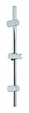 ADOB Duschstange 115 cm – Brausestange aus verchromtem Edelstahl – Ø 25 mm – Mit 2 variablen Wandhaltern – Wandstange Dusche zur Montage