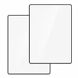 milaosk Vergröserung Leselupen Vergrößerungsglas für ganze Seiten Fresnel Lens Lupe 3X (300%) für Senioren und zum Lesen, Schmuck, Bücher, Landkarten(2 Stück, 4.70'x7')