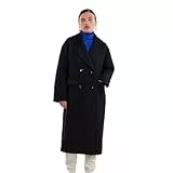 Y.A.S Damen YASMILA LS Wool Mix Coat S. NOOS Wollmantel, Black, L
