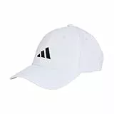 adidas Unisex Bball Lt Emb New Logo Hat, White/Black, M-L