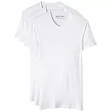 Dim T-Shirt Mit V-Ausschnitt Low Cost Ecodim 100% Baumwolle Herren x3, White, M
