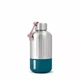 BLACK + BLUM Explorer Isolierflasche | Ozean | 650 ml | Trinkflasche Thermo hält 24h kalt & 12h heiß | 100% auslaufsicher | Paracord-Trageschlaufe | BPA-frei | extrem robuste Thermosflasche