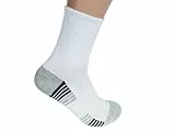 xiang ping bao li 6 Paar Crew-Socken für Herren und Damen, gekämmte Baumwolle, athletisch, Sport, Freizeit, klassische Sneakersocken, Schuhgröße 36–42, Weiß, 6 Paar, M