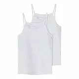 NAME IT Mädchen Nkfstrap Top 2p Noos Unterhose, Bright White, 158 EU