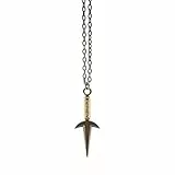 ABYSTYLE Naruto Shippuden Viertelminat Hokage Kunai Anhänger Halskette 24 Zoll Kette Anime Accessoires