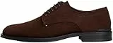 Tommy Hilfiger Herren Derby Schuhe Corporate aus Wildleder, Braun (Cocoa), 42
