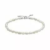 Skagen Damen Agnethe Pearl Silber Edelstahlarmband, SKJ1833040