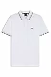 BOSS Herren Paddy Curved 10241663 01 Polohemd, New - White100, XL EU