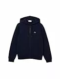 Lacoste Herren Zip-Up Fleece Hoodie Jacke, Marine, M