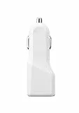 aiino – Auto-Ladegerät mit 2 USB Anschlüssen 4.8A, USB-Autoladegerät, Universal USB-Autoladegerät, kompatibel mit iPhone X/8/7/6, iPad, Samsung S9/S8/S7, Huawei, Honor – Wieß