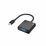 Hama Mini-DisplayPort auf VGA Adapter, Full HD 1080p (Mini DisplayPort Adapter zum Anschluss von PC, Laptop, MacBook, Tablet an Monitor, TV, Beamer, kompatibel mit Thunderbolt 2, Konverter)