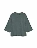 VERO MODA Damen Vmlefile 3/4 O-Neck Pullover Noos, Balsam Green, M