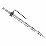 Dioche Pocket Hole Drill Bit, 3/8 Zoll Bohrer mit Lippen und Spornspitze, 1/4 Zoll Sechskantschaft mit einstellbarem Tiefenanschlag für Holzbearbeitung
