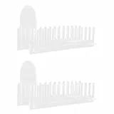 SKISUNO 2 Stück Acryl Kartenständer – 12 Stufiger Grußkartenhalter Transparent Postkarten und Fotodisplay für Theken Büro und Einzelhandel