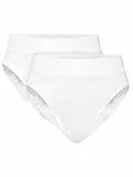 CALIDA Elastic Duopack Slip, Unterhose Damen, im Doppelpack, high Waist Weiss 40-42